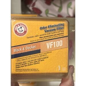 Black &‎ Decker VF100 Arm & Hammer Odor Eliminating Vacuum Filter 62727 NEW